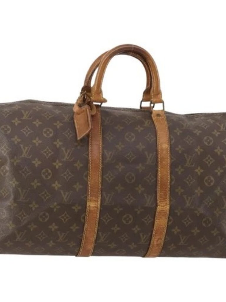 Louis Vuitton Monogram Keepall 50 Boston Bag M41426 Lv Auth 185984